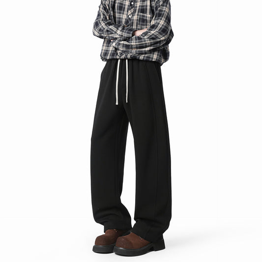 Men's Loose Japanese Sports Straight Casual Trousers