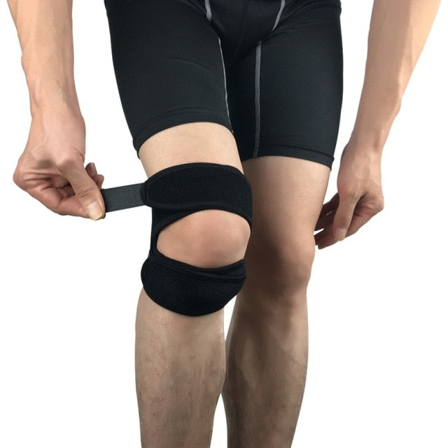 1pcs Knee protector Pad Nylon Neoprene Adjustable Breathable Patella Knee Sport Strap Knee Pads Protector