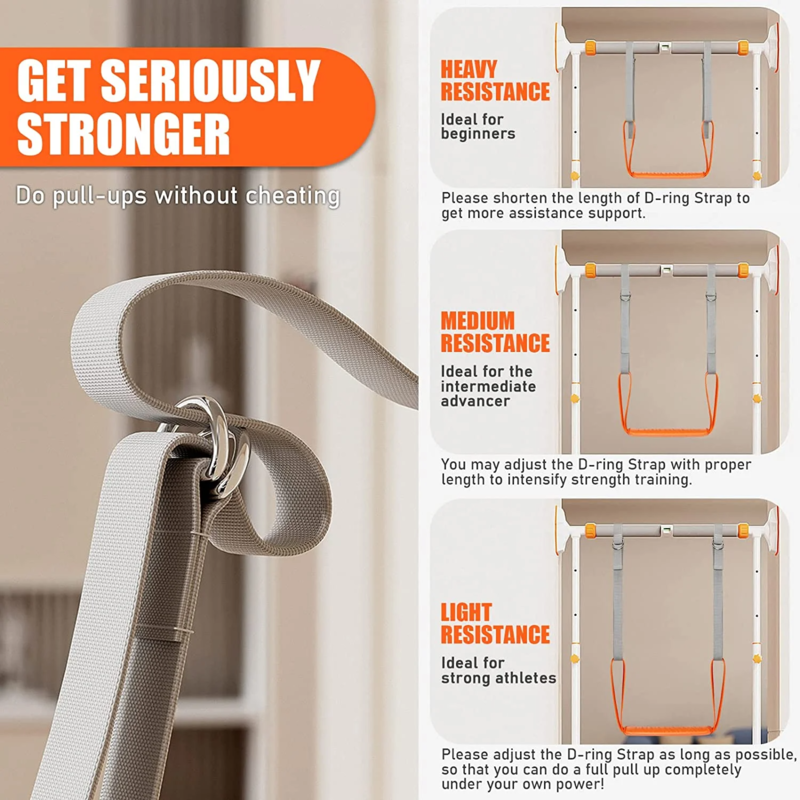 Pull Up Assistance Bands Set Resistance Strap for Pull Up Assist for Men Women Hanging Training Chin-up Workout Body Stretching - GabyFit Goods