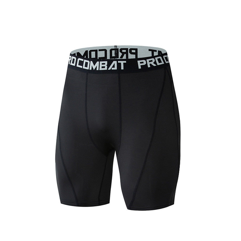 Men Bodybuilding Shorts Fitness Workout Inseam Gym Knickers Male Muscle Alive Elastic Compression Tights Skinny Leggins Hombre - GabyFit Goods