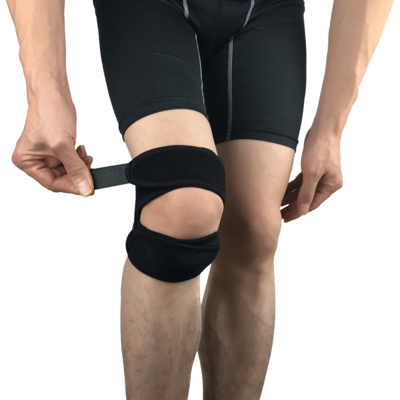 1pcs Knee protector Pad Nylon Neoprene Adjustable Breathable Patella Knee Sport Strap Knee Pads Protector