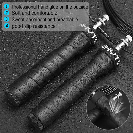 3mm Fitness Speed Jump Rope Crossfit Skipping Ropes Weighted Jumping Excise Workout with Ball Bearings Anti-Slip Handles - GabyFit Goods