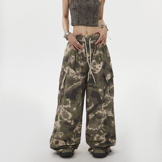 Hip hop wide leg street dance straight leg casual pants