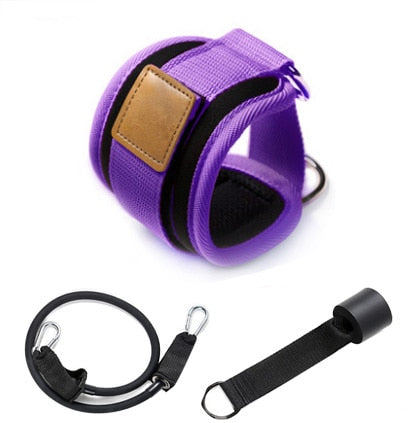 Resistance Bands with Ankle Straps Cuff with Cable for Attachment Booty Butt Thigh Leg Pulley Strap Lifting Fitness Exercise - GabyFit Goods