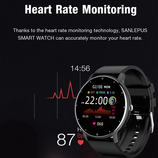 LIGE Smart band Watch Men Real-time Weather Forecast Activity Tracker Watches Sports Ladies Smart Watch Women For Xiaomi Watch - GabyFit Goods