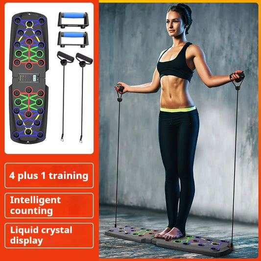 Foldable Push Up Board Chest Abs Core Training Equipment Portable Home Gym Fitness