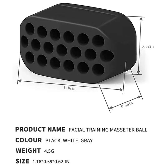 Jaw Exerciser for Men Women Facial Jaw Exerciser Gym Fitness Ball Muscle Training Neck Face Slimming Mouth Jawliner - GabyFit Goods
