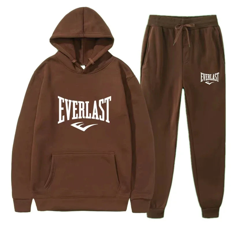 Men 2025 new fashion sportswear, fitness set, running set, sportswear autumn and winter lovers hoodie leisure set
