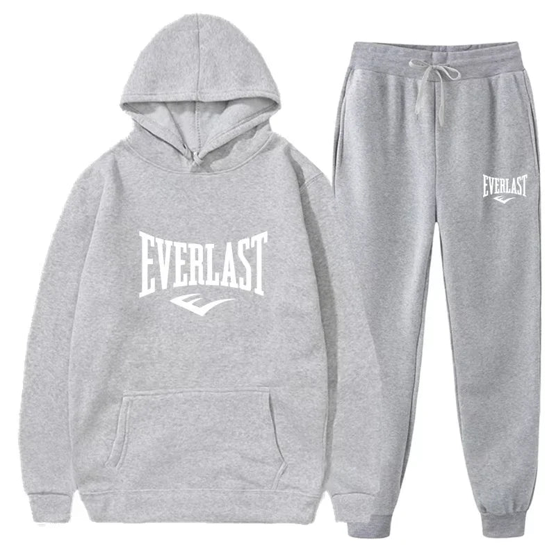 Men 2025 new fashion sportswear, fitness set, running set, sportswear autumn and winter lovers hoodie leisure set