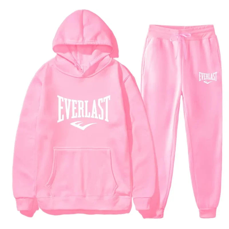 Men 2025 new fashion sportswear, fitness set, running set, sportswear autumn and winter lovers hoodie leisure set