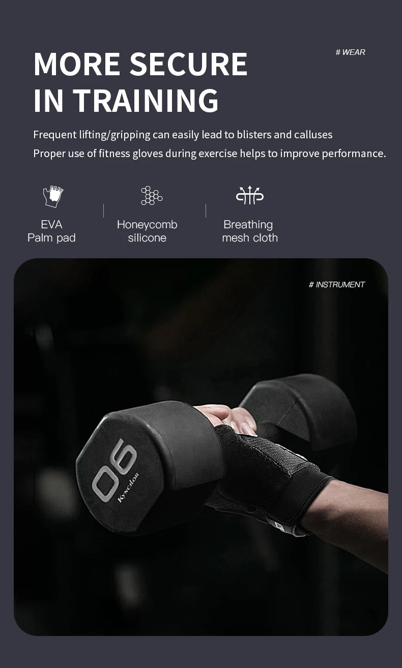 Half Finger Gloves Gym Fitness Anti-Slip Women Men Gel Pad Gloves Gym Cycling Fingerless Gloves Bicycle Accessories - GabyFit Goods