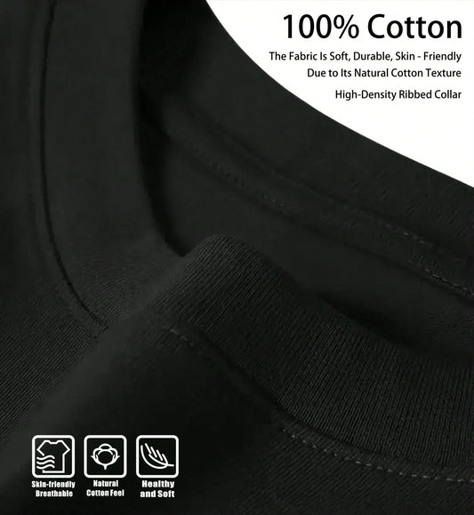 Summer Sports T-shirt Men's Fashion Personality Fitness Training Short Sleeves Loose and Comfortable Pure Cotton Men's Clothing