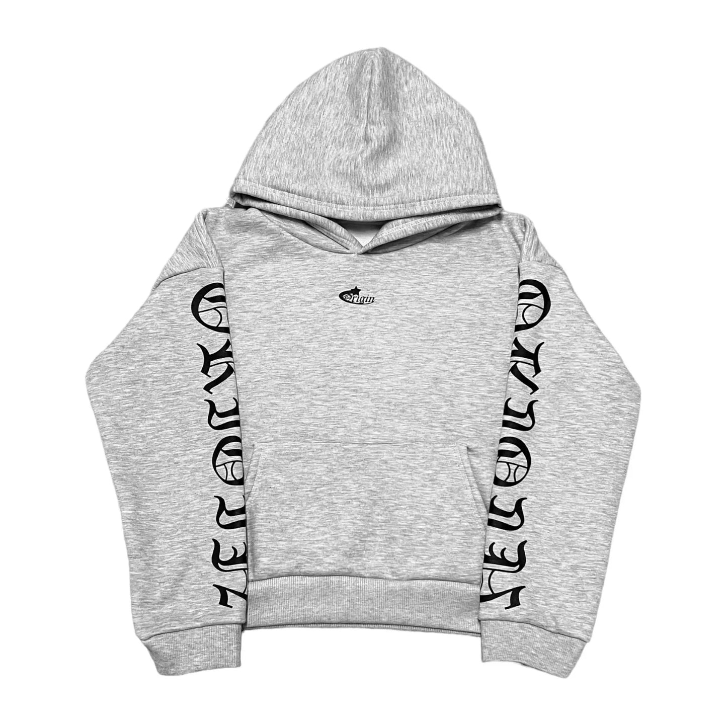 European American Hip Hop Street Cool Style Personalized Character Printing Autumn Winter Men Street Hoodie Long Sleeve Pullover