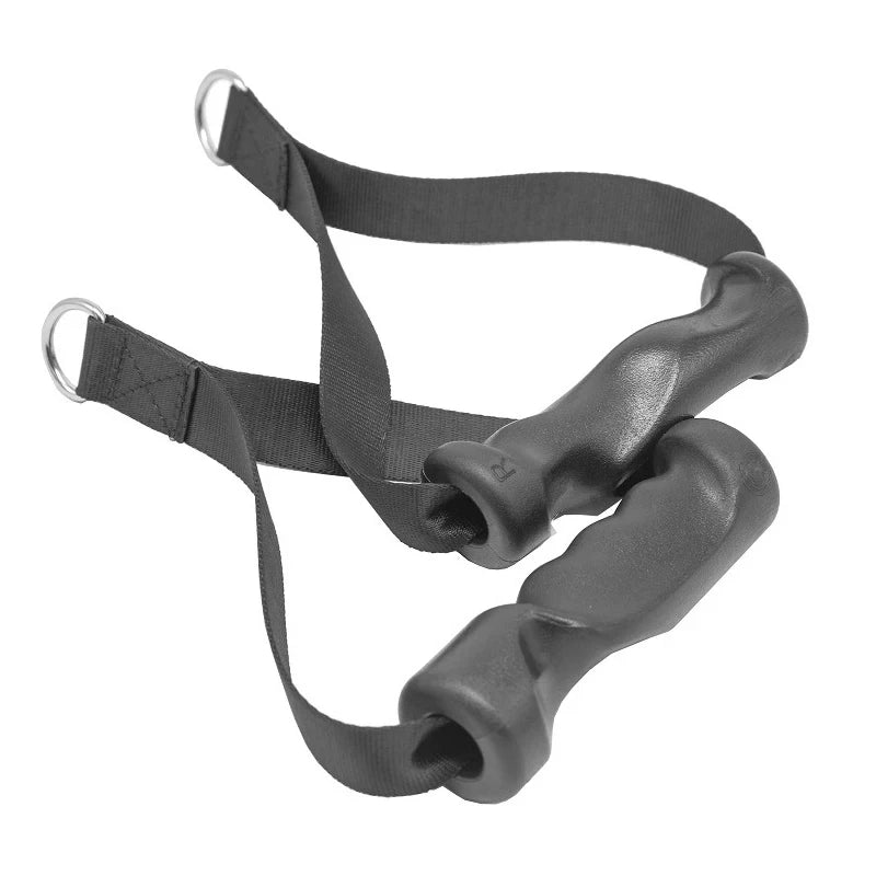 Fitness Lat Pull Down Bar D-Handle Grip Pulley Cable Machine Attachments Gym Weight Lifting Rope Handle Wrist Workout Equipment