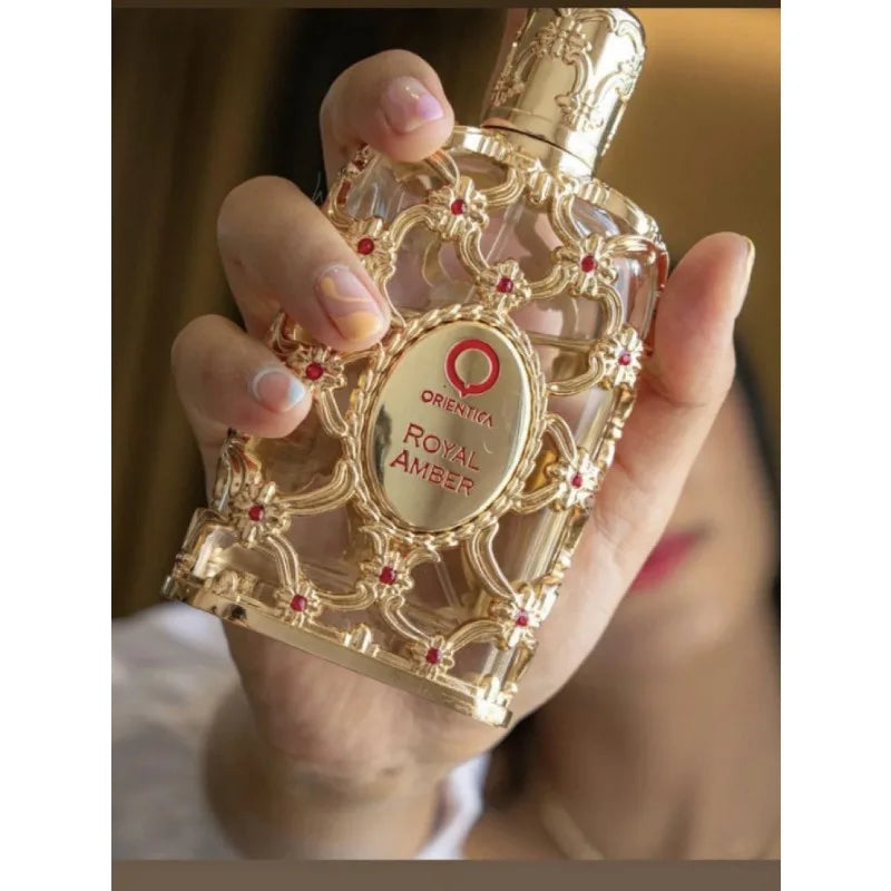 Royal Amber Perfume 100ml – Choose Between Gold and Red Variants Spicy Woody and Gourmand Oriental Scents Long-Lasting Fragrance