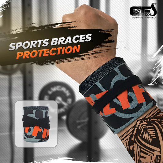 Wrist Wraps,GYM Strength Wrap, Street Workout Band muñequeras brace hand,Cotton Ripstop Fabric Weightlifting Wrist Support, - GabyFit Goods