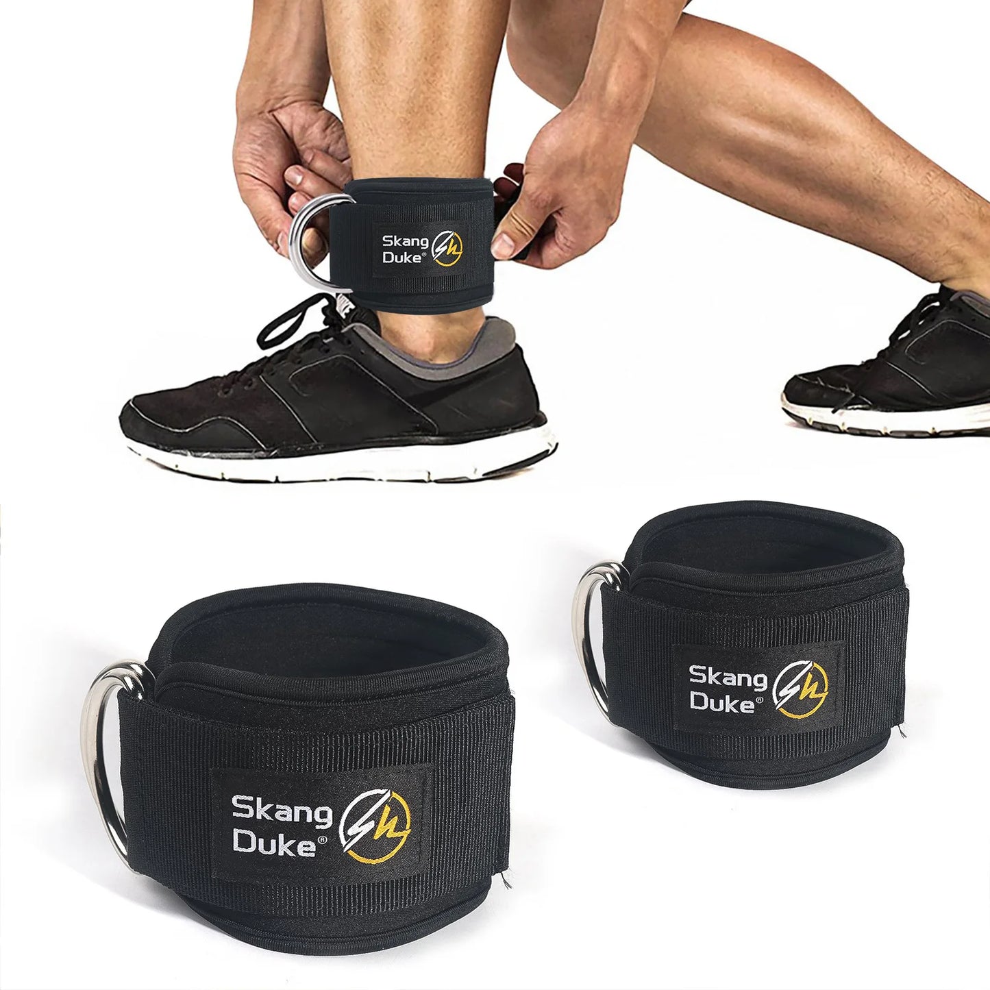 Ankle Strap Bodybuilding Gym Pulley Anklet Training Ankle Cuff Gym Equipment D-Ring Resistance Weight Leg Training Brace Support - GabyFit Goods