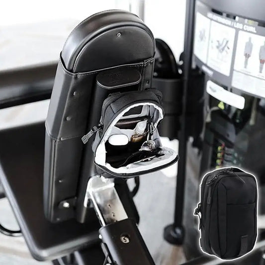 Magnetic GYM Phone Sling Bag for Men Women GYM Floor Organizer Sport Chest Crossbody Handle Pouch for Cards, Wallet, and Keys - GabyFit Goods