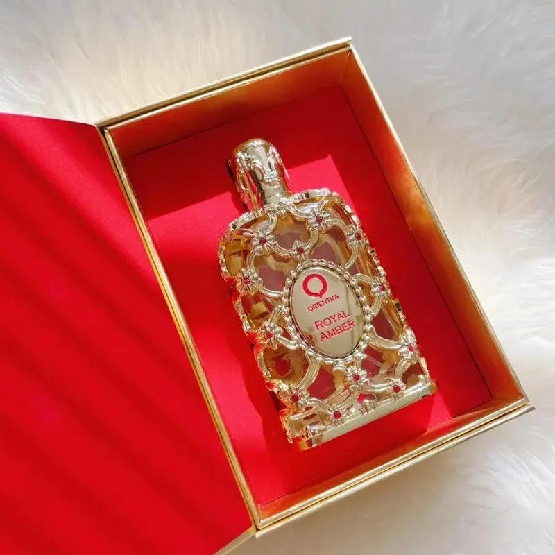 Royal Amber Perfume 100ml – Choose Between Gold and Red Variants Spicy Woody and Gourmand Oriental Scents Long-Lasting Fragrance