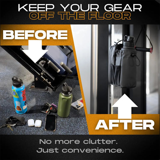 Magnetic Bottle Sling Bag for Men and Women Magnetic Gym Bag for Travel Work Sports Keep Your Items off the Dirty Gym Floor - GabyFit Goods