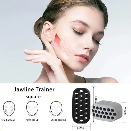 Silicone Jaw Exerciser Facial Toner & Jawline Fitness Ball Neck Toning Equipment Facial Beauty Tool Double Chin Exerciser - GabyFit Goods