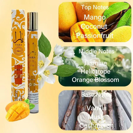 4PCS 35ml High Quality Arabian Yara Perfumes Men's Women Eau De Toilette Long-lasting Floral Fragrance Cologne Portable Perfume - GabyFit Goods