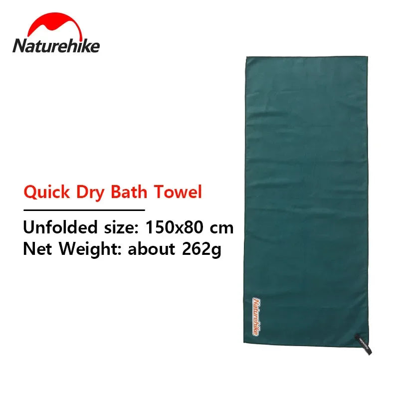 Naturehike Quick Dry Towel Lightweight Outdoor Microfiber Sports Gym Towel with Storage Bag Swimming Camping Beach Gym Towels - GabyFit Goods