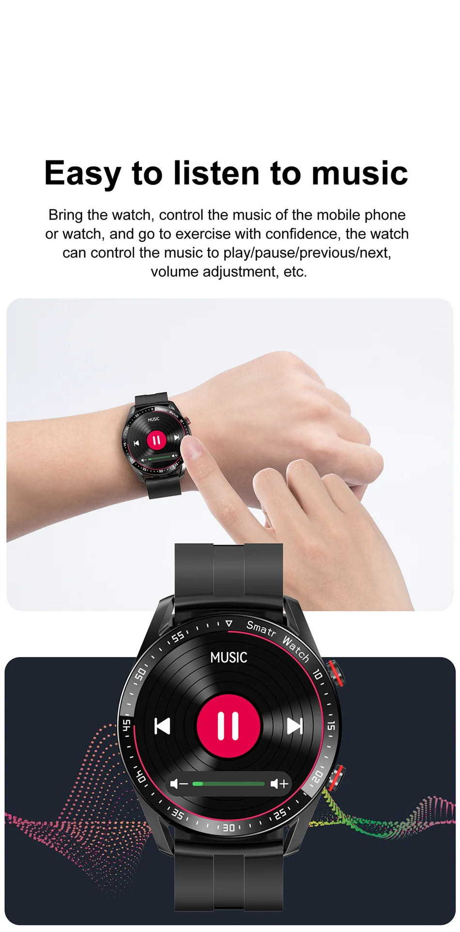 ECG+PPG Bluetooth Call Smart Watch Men Laser Health Blood Pressure Fitnes Sports Watches Man Sports Waterproof Smartwatch+Box - GabyFit Goods