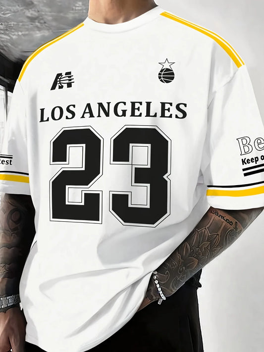 2025 summer new basketball shirt men's suit breathable casual fashion street men comfortable soft