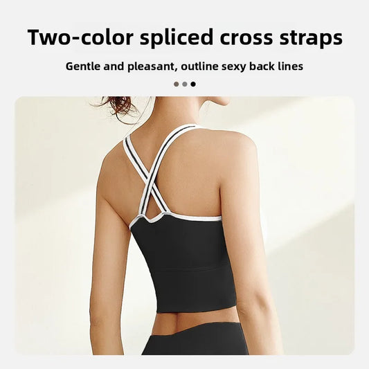 Women's Yoga Clothes Set Breathable Fitness Clothes High Elastic Belt Sportswear Two-piece Pilates Training Fitness Sportswear