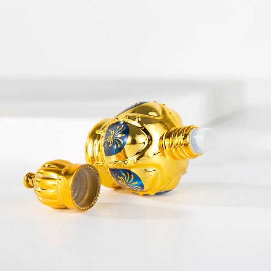 12ml Middle East Dubai Style Glass Roller Ball Perfume Bottle Portable Cosmetic Vials Empty Containers