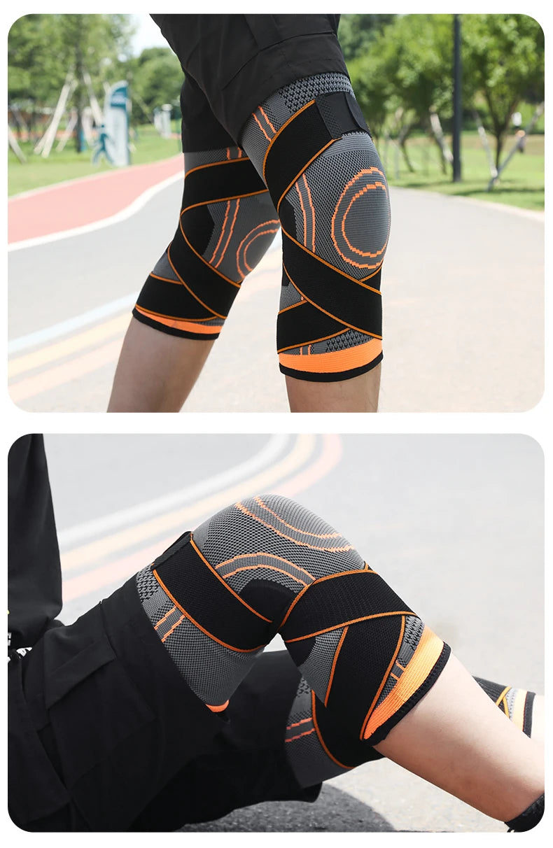 Sports Compression Knee Brace Elastic Support Pads Knee Pads Fitness Equipment Volleyball Basketball Cycling 2023 - GabyFit Goods