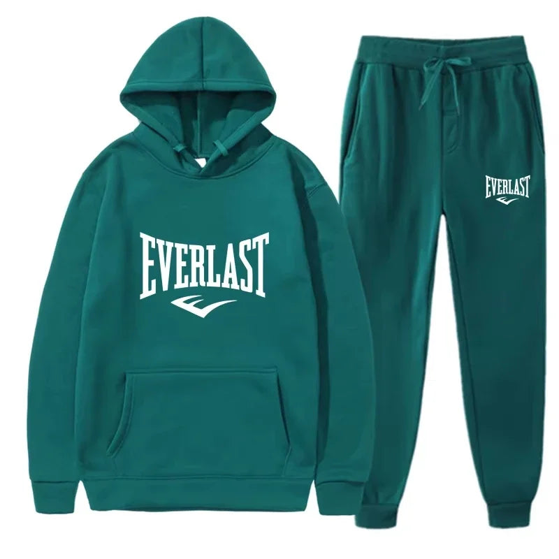 Men 2025 new fashion sportswear, fitness set, running set, sportswear autumn and winter lovers hoodie leisure set