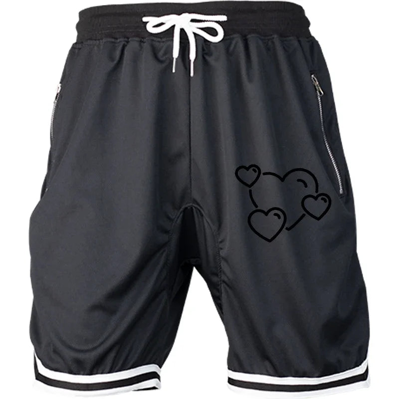 Men's Breathable Basketball Shorts Athletic Wear - Mesh Panel Ventilation & Anti-Slip Waist (8 Colors)