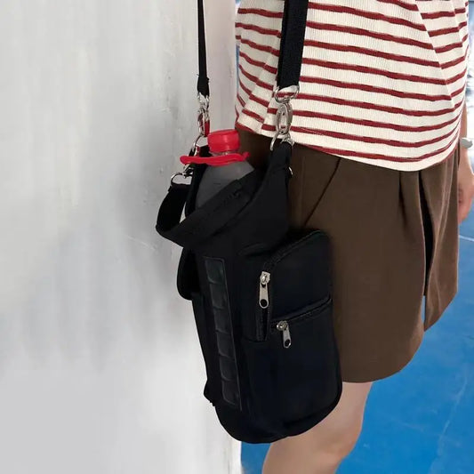 Magnetic GYM Phone Bag for Men Women Water Bottle Sleeve GYM Floor Organizer Outdoor Sport Crossbody Handle Bottle Carrier Bag - GabyFit Goods