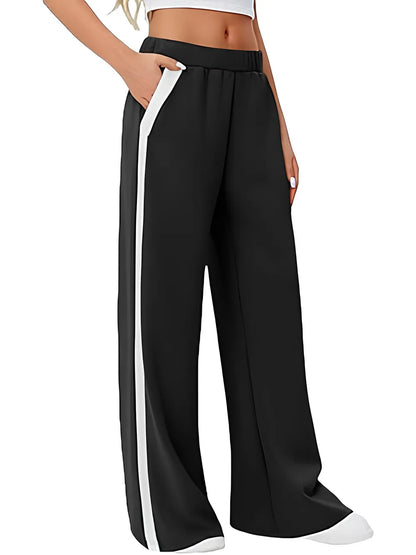 Yoga sweatpants high waisted workout loose casual pants with pockets