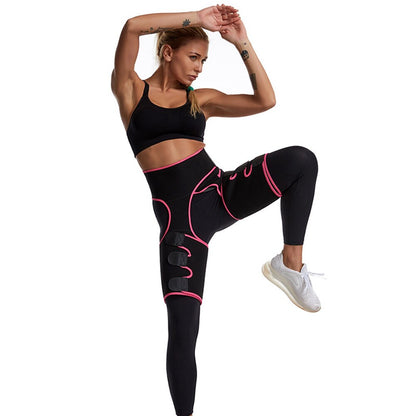3 in 1 Low waist hip sweatband One-piece corset leggings Lift Hip Tummy Belt Moulding Bodybuilding Siamesed Low Waist Hip Band