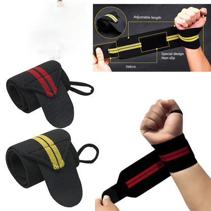 Weight Lifting Strap Fitness Gym Sport Wrist Wrap Bandage Hand Support Wristband - GabyFit Goods