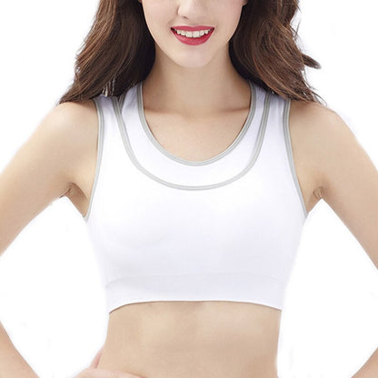 Safty Sports Bra High Stretch Breathable Top Fitness Women Padded Running Yoga Gym Seamless Crop Bra - GabyFit Goods