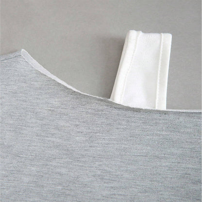 European beauty clothing trendy sports T-shirt autumn and winter irregular cross-neck long-sleeved top