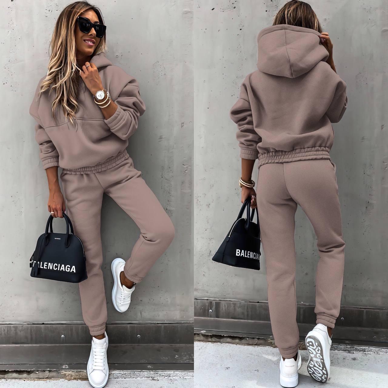 Autumn and Winter New European and American Foreign Trade Fashion Long Sleeve Sports and Leisure Sweatshirt Set Two Piece Set