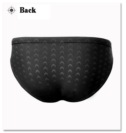 Shark Skin Swim Competition Boxer Briefs Men Sport Trunks Swimwear Quick Dry Swimsuit