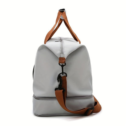 Stylish Travel Bag Large Capacity Sports Bag Messenger Bag Dry and Wet Separation Handbag Suitable for Outing, Fitness, College