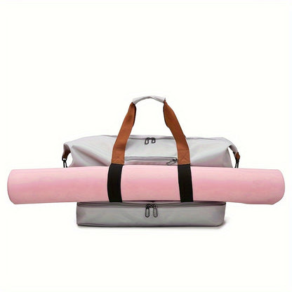 Stylish Travel Bag Large Capacity Sports Bag Messenger Bag Dry and Wet Separation Handbag Suitable for Outing, Fitness, College