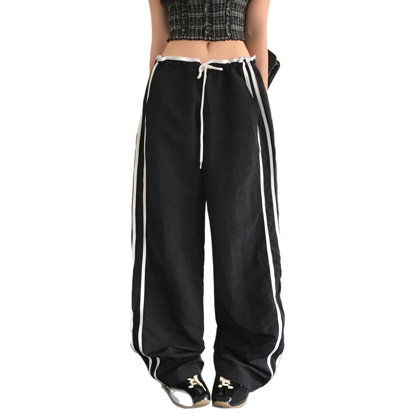 Sports Straight Leg Pants for Women Loose Casual Wide Leg Long Pants
