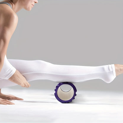 1pc Grid Style Massage Roller, 30×8cm Yoga Balance Hollow Column, For Muscle Massage, Physical Therapy & Exercise Rehabilitation