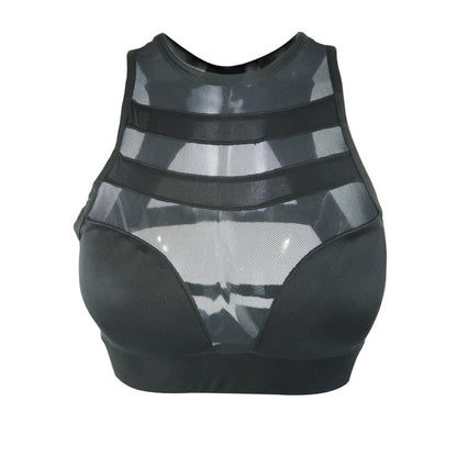 Women Sport Yoga Bra Workout Tank Tops Stretch Seamless Racerback Fitness Padded Solid Broadcloth Seamless Yoga shirt