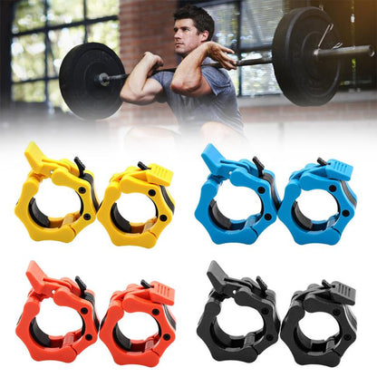 1 Pair Olympic 2" Spinlock Collars Barbell Collar Lock Dumbell Clips Clamp Weight lifting Bar Gym Dumbbell Fitness Body Building