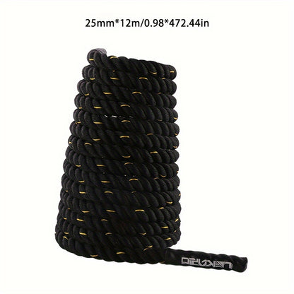 Adjustable 5m-7m Heavy Duty Battle Rope for Core Strength Training - Ideal for MMA, UFC & Fitness Enthusiasts - Durable Polyester