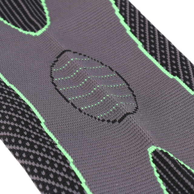 1PCS Mumian S33 Classic Black And Green Knitted Thermal Lengthen Sports Kneecaps - GabyFit Goods